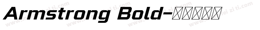 Armstrong Bold字体转换